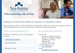 Sta-Home Health & Hospice Compliance Hotline